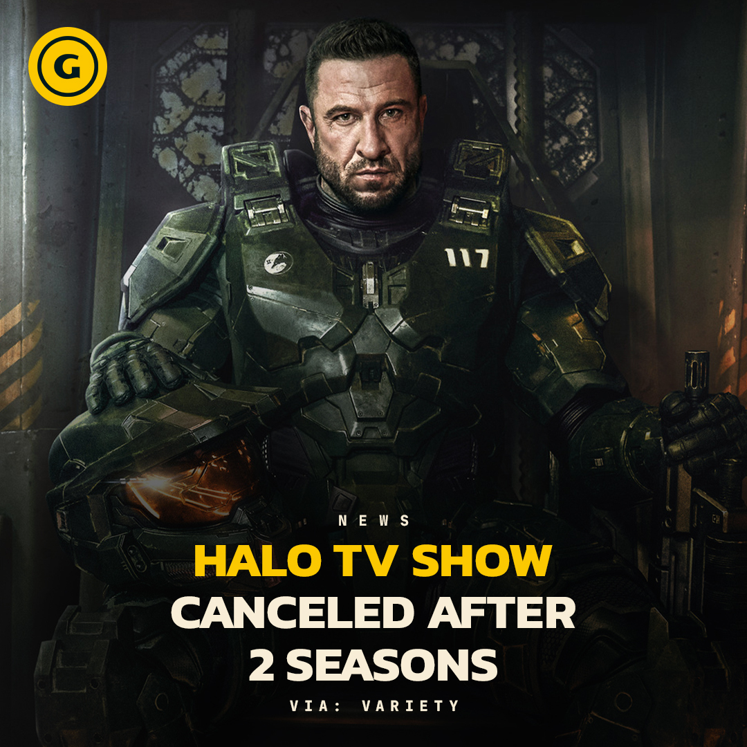 GameSpot's tweet photo. Paramount+ is saying goodbye to the Halo TV series after just 2 seasons on the platform. 👋 https://t.co/Bcwz7iUq7n