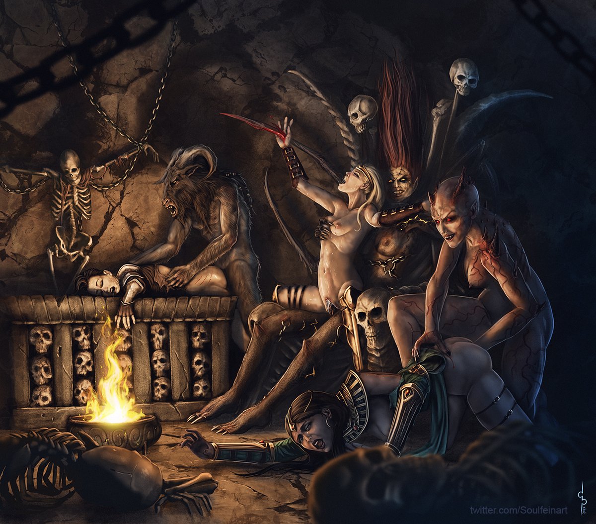 Soulfeinart's tweet photo. Diablo: Deep hell
Diablo commission
#diabloart #Diablo #DiabloIV #daemonette https://t.co/N1scuO86qj