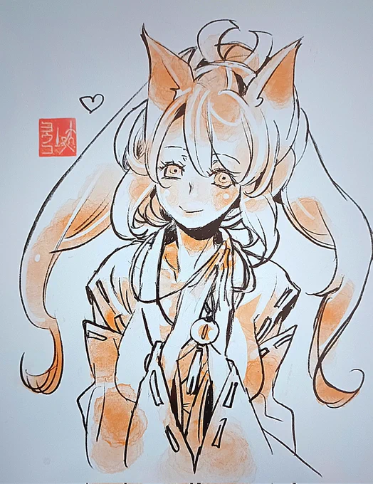 本日入れてあと3日 #きつね夏詣展 浅草は遠いわ～という方はこちらで見れます。さらに作家さん作品を通販できます↓通販部こちら