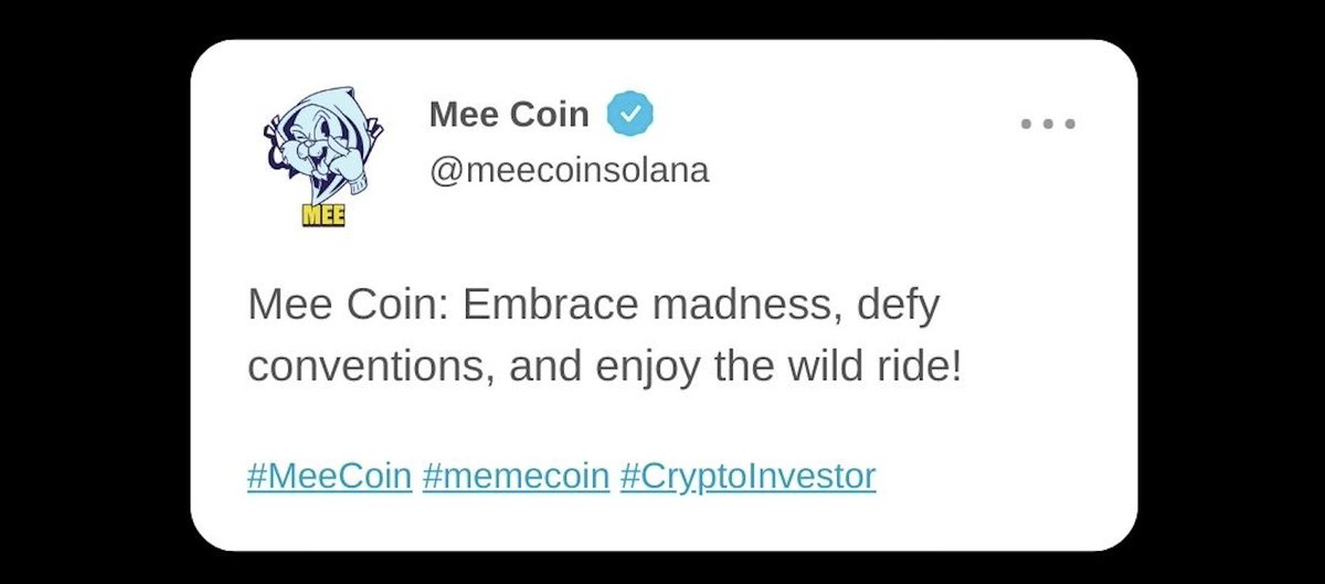 meecoinsolana's tweet photo. 🌐 Mee Coin's Vision 🌐 The future of digital finance is here with Mee Coin! 🌟 Fast, secure, and revolutionary. Join us as we redefine the world of cryptocurrency. 🚀 #MeeCoin #CryptoFuture #Innovation https://t.co/tt1wn4fLVm