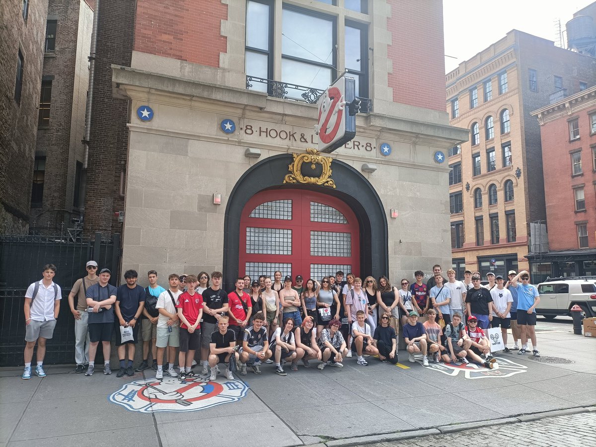 Today started in the Financial district with Wall Street and the charging bull. Then on to a very emotive tour of the 9/11 Memorial museum. We then did a stop at Ghostbusters Headquarters #whoyougonnacall