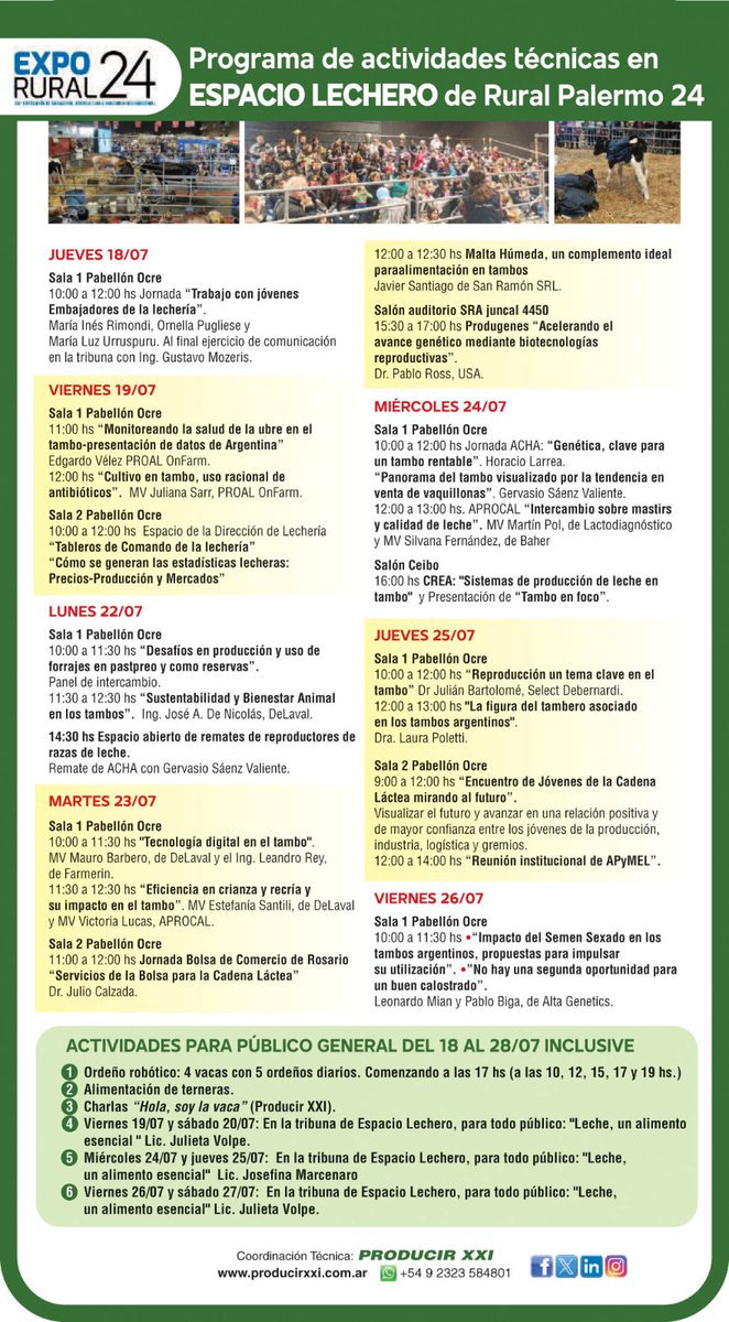 En Palermo 2024, el calendario de exposiones y remates para las razas lecheras. #lecheria #leche #Palermo2024 #Palermo #Rural2024 #Rural24 #ExposcionRural