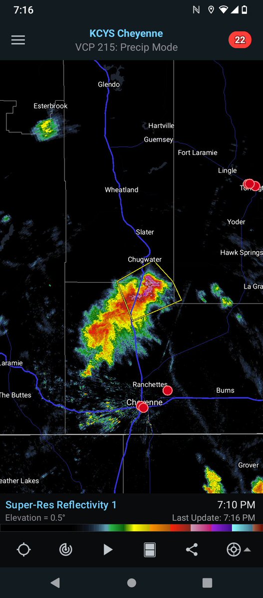 Why is it always "Chugwater"! #wywx <a href="/NWSCheyenne/">NWS Cheyenne</a> #wxtwitter Looks like a pretty hailer though, anybody have a visual?