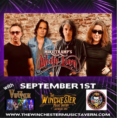 Next show!! <a href="/VultanRocks/">Vultan</a> supporting <a href="/miketrampreal/">Mike Tramp - Official</a>  at the infamous Winchester Music Tavern 
#miketrampswhitelion #thewinchester