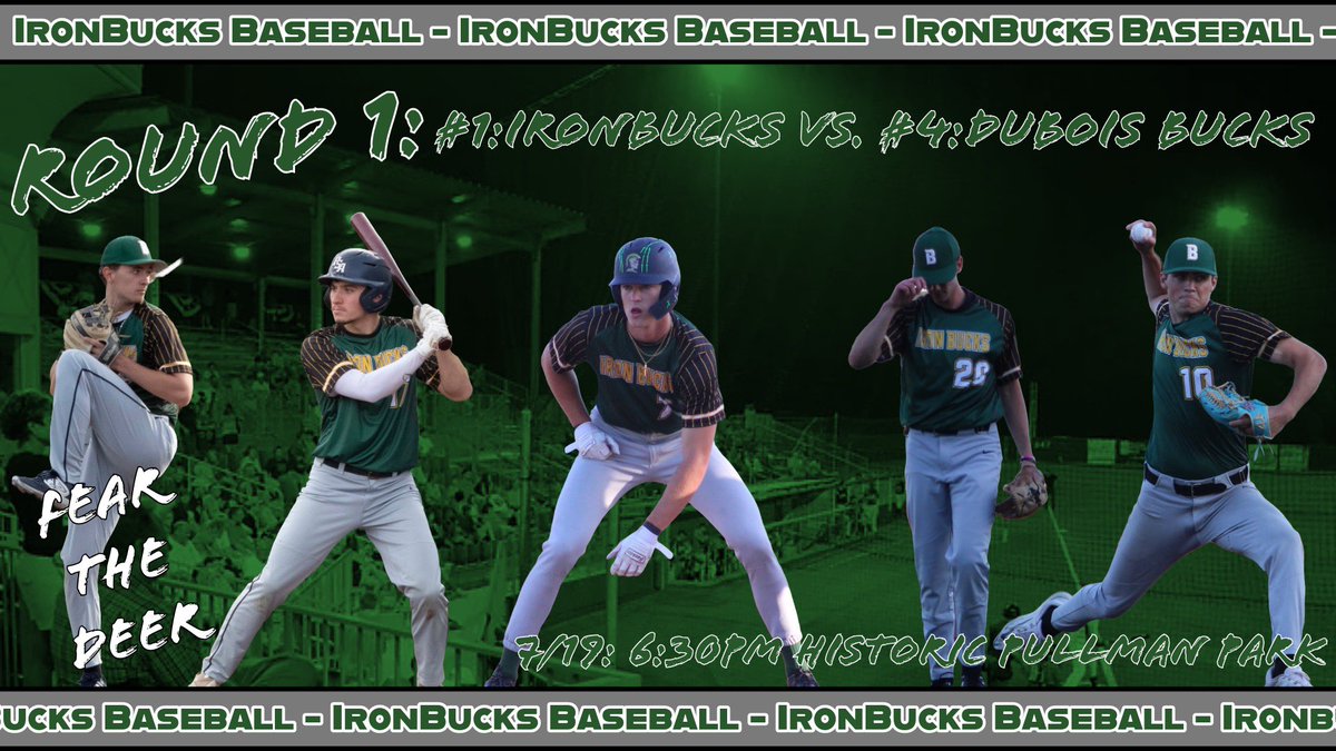 The Road to Back to Back starts tomorrow as your Ironbucks take on the DuBois Bucks in Round 1 of the 2024 Playoffs!!! #fearthedeer #letsgobucks