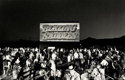 When BLAZING SADDLES premiered in 1974 at the Pickwick Drive-In in Burbank, most of the audience arrived on horseback! I'm doing a live appearance after a special 50th Anniversary screening at the <a href="/peacock_theater/">Peacock Theater</a> on July 27 at 7:30pm... but please leave your horse at home!