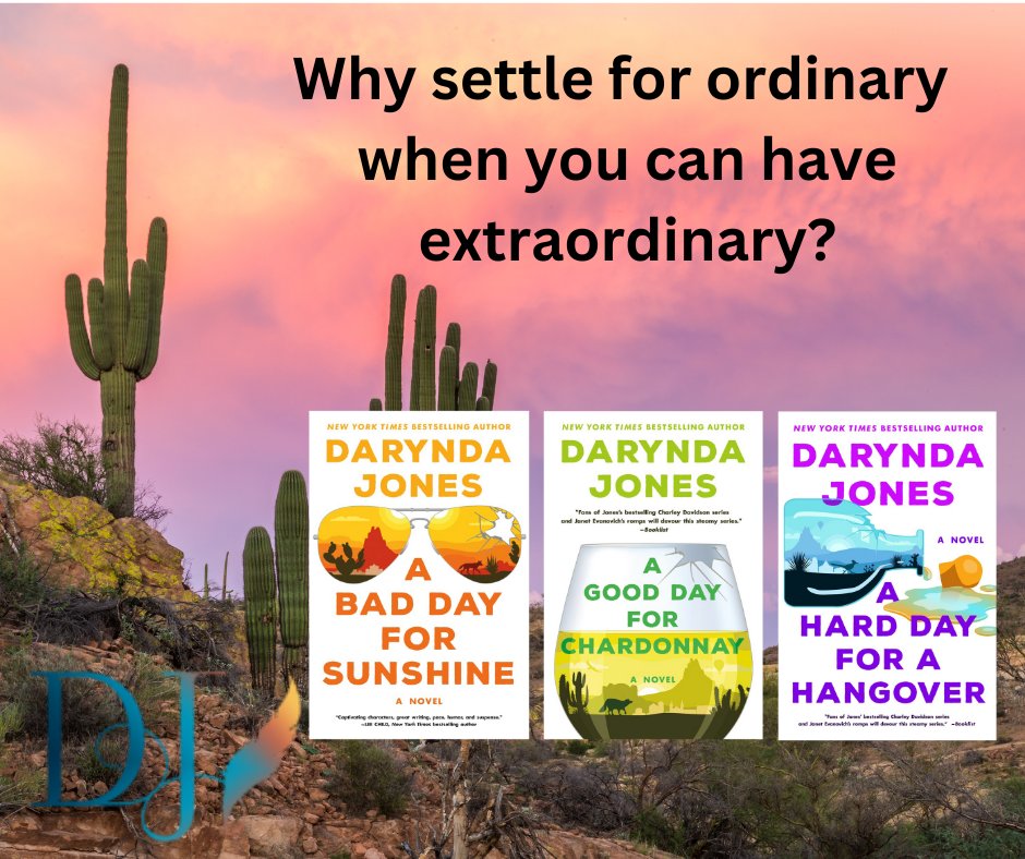 Darynda's tweet photo. Why settle for ordinary when you can have extraordinary? Step into the world of #SunshineVicram and experience a mystery like no other. @Darynda https://t.co/YZVfgSu8tB https://t.co/cfmMAezgH6