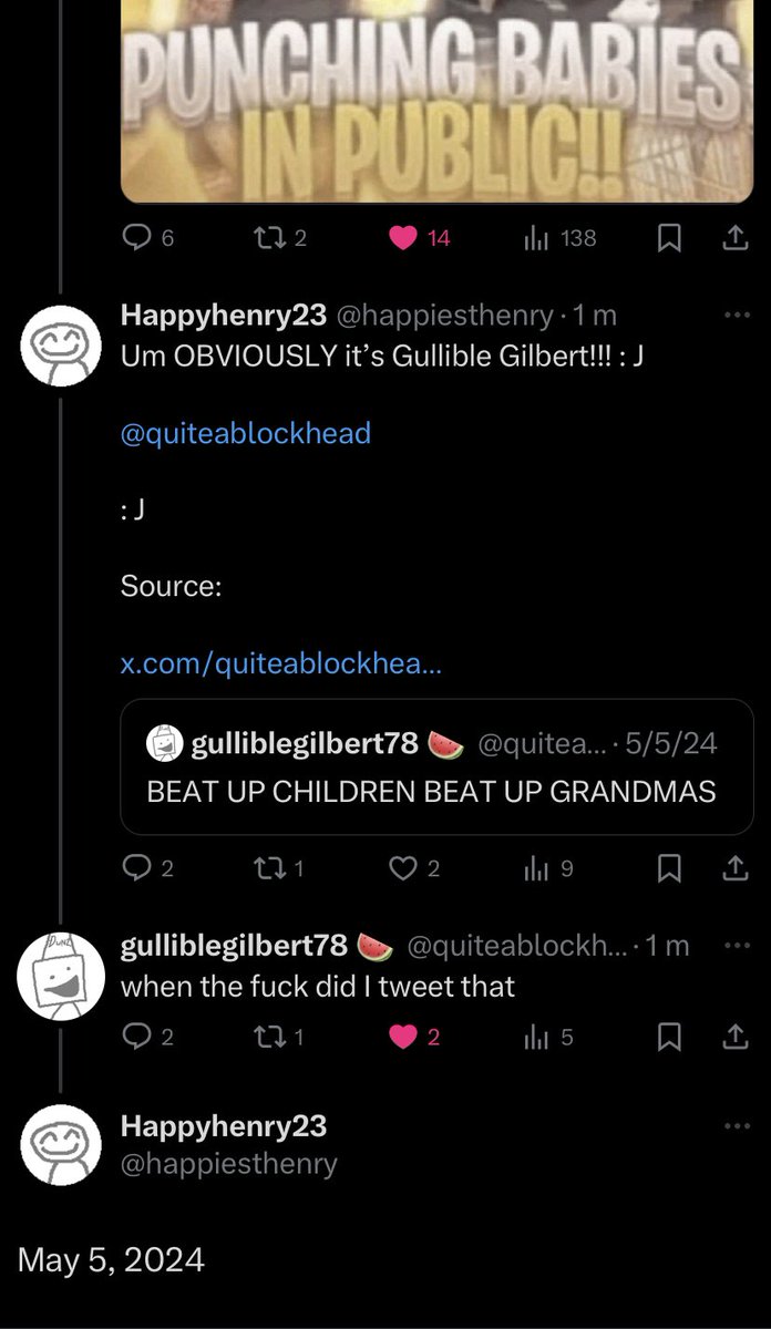 EPIC TWEET TO MARK THE RETURN OF HAPPYHENRY OUT OF CONTEXT

Featuring @whothewhy_, <a href="/happiesthenry/">Happyhenry</a>, and <a href="/quiteablockhead/">gulliblegilbert78 🍉</a>!!!!!! :DDDDDDDDDDDD

(#HashtagIDontSpeakDutch)