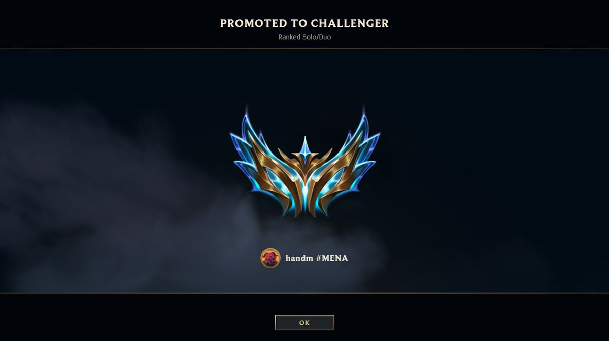 Finally I made it 
2 birds with one stone 
challenger EUW ✅
1000 LP  ✅
ty <a href="/Azzamgmlol/">Azzam 🇸🇦</a> and <a href="/BozahEsports/">BOzaH</a> for believing in me🙏💙