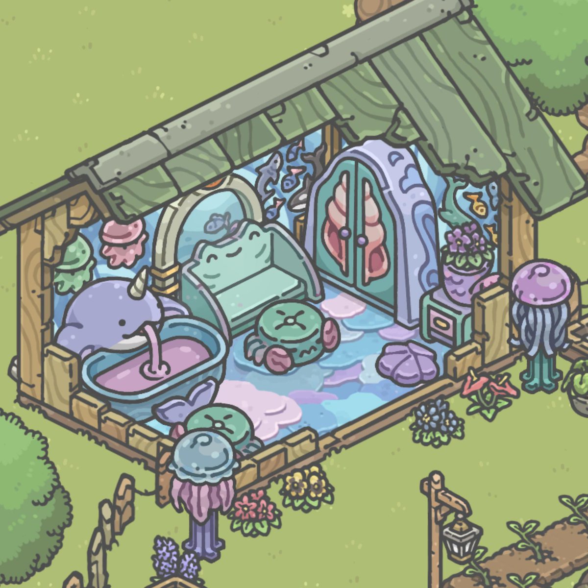 Dominebur's tweet photo. @Tsukicodigos El primero es como lo tengo actualmente y el segundo es como lo tenía cuando salieron los muebles del evento marino https://t.co/UBdpkI2ESS