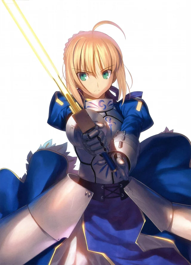 ShitpostRock's tweet photo. Here is the image of mythical historical knight King Arthur and the image of Saber from Fate series who is directly inspired by him https://t.co/BEsUxrIDHd