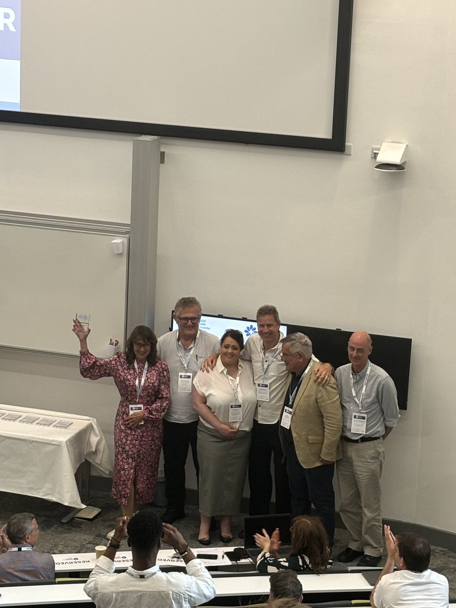 I am so proud of the great work that the GNCR has achieved.  The team picking up the outstanding team award at digital health networks summer school.  I think Joe M even had a year in his eye.
