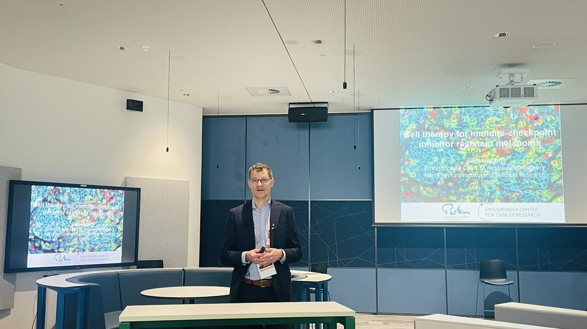Prof <a href="/DrJonasANilsson/">Jonas Nilsson</a>, Keynote Speaker at the ASDR2024 Session 6, talking about cell therapy for therapy-resistant metastatic melanoma. <a href="/AsdrResearch/">ASDR-Dermatology Research</a> <a href="/CTSR_USyd/">Centre for Translational Skin Research</a>