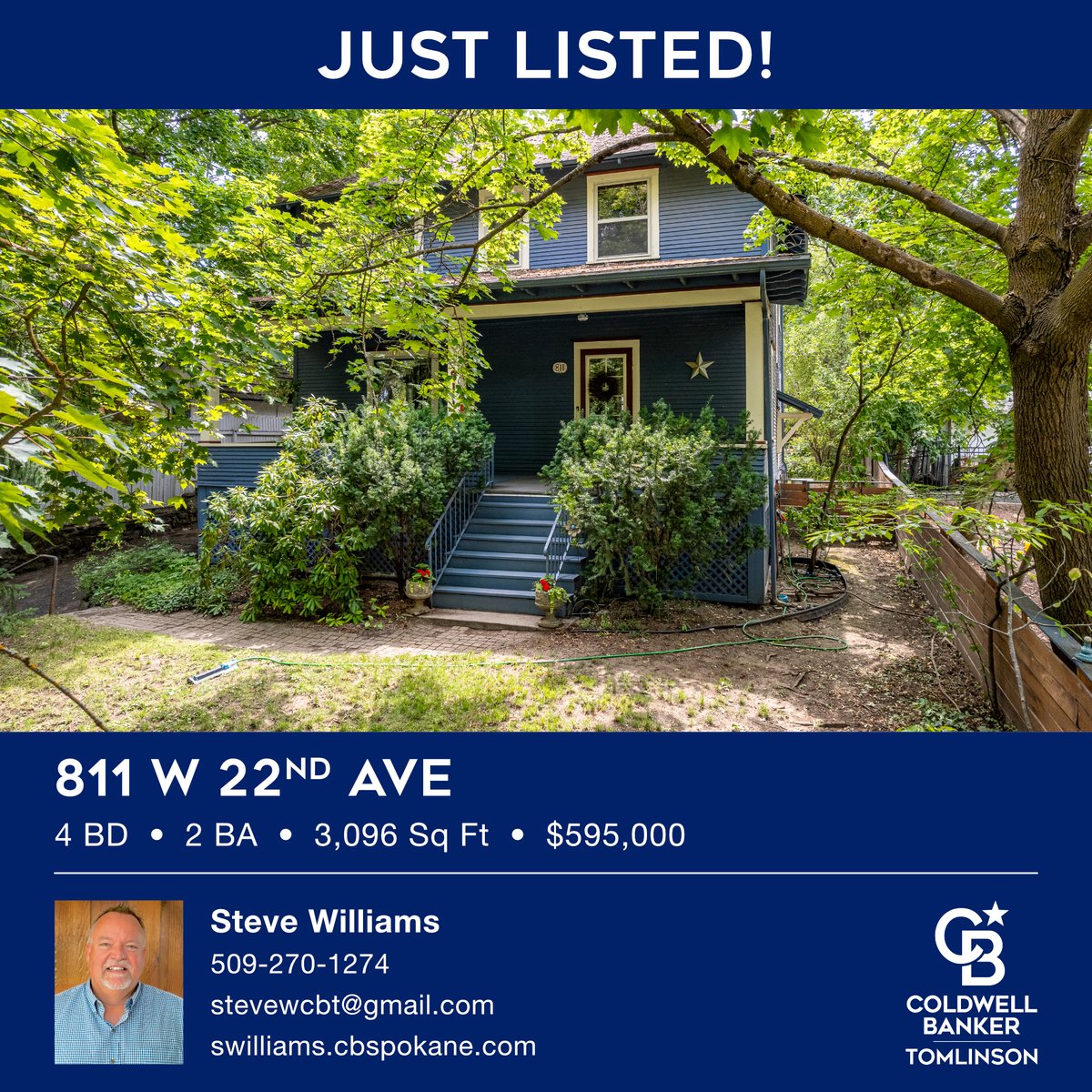 Headline: Historic South Hill Beauty!
#cbt #cbspokane @coldwellbankertomlinson

cbspokane.com/20241996