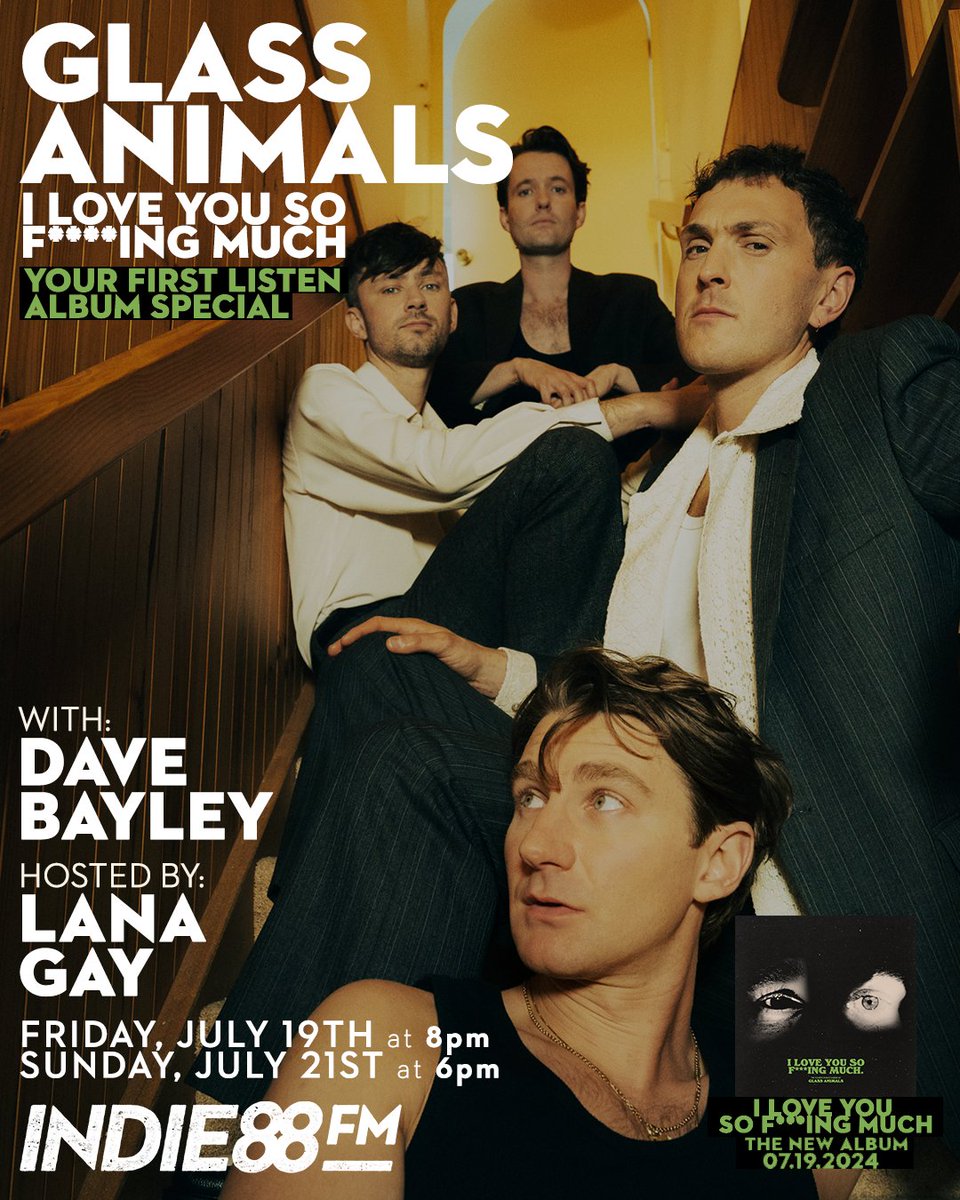 It's Indie88's Your First Listen Album Special with <a href="/GlassAnimals/">Glass Animals</a> hosted by <a href="/LanaGay/">Lana Gay</a>! Giving you TWO chances to listen plus enter to win a copy on vinyl here: bit.ly/3WqaCvo