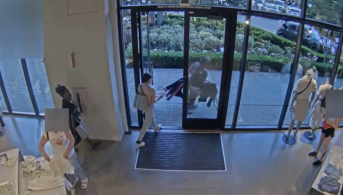 #NEW: Redmond police say three women stole $7,500 worth of clothes from Lululemon in Kirkland and stole more tan $3,500 worth of liquor in Redmond an hour later. Surveillance video captures both incidents, including a suspect assaulting an 83-year-old worker on <a href="/KIRO7Seattle/">KIRO 7</a> at 5