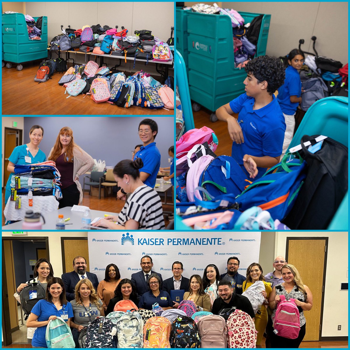 RivCoSchoolSupt's tweet photo. The generosity of #RivCo businesses &amp; citizens never disappoints. As we prepare for a new school year, @RCOE will again be providing school supplies to homeless, housing insecure &amp; foster youth students thanks to generous donations like these new backpacks from local @KPSCALnews. https://t.co/jdtjpDRzox