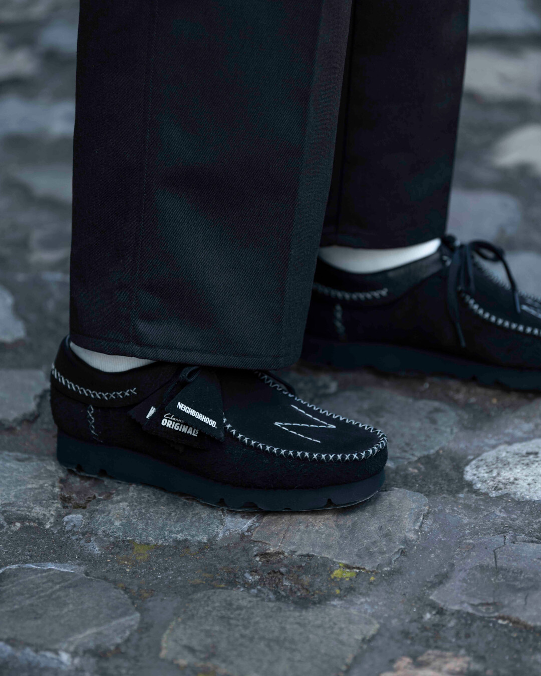 靴 24ss NEIGHBORHOOD NH X CLARKS WALLABEE Clarks Originals x Neighborhood Wallabee lace-up Shoes