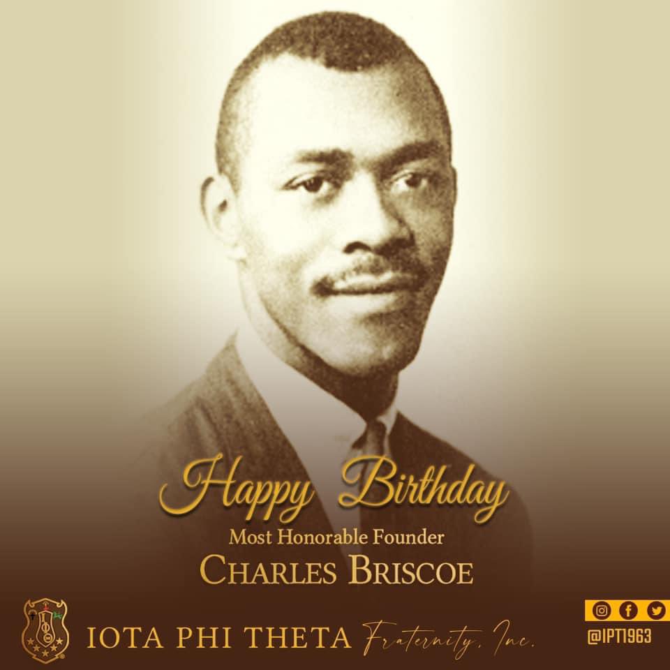 Happy heavenly birthday to Most Honorable Founder Charles Briscoe.  #Ipt1963 #AlphaIotaOmega #IotaPhiTheta #FounderBriscoe #Brownandgoldfrat