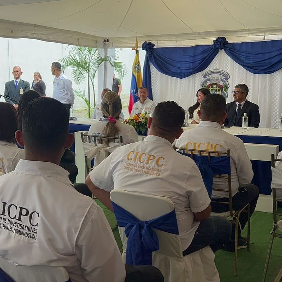 Inauguración de la Coordinación de Enlace CICPC. Acto que contó con las autoridades del Circuito Judicial Penal y representantes del CICPC.