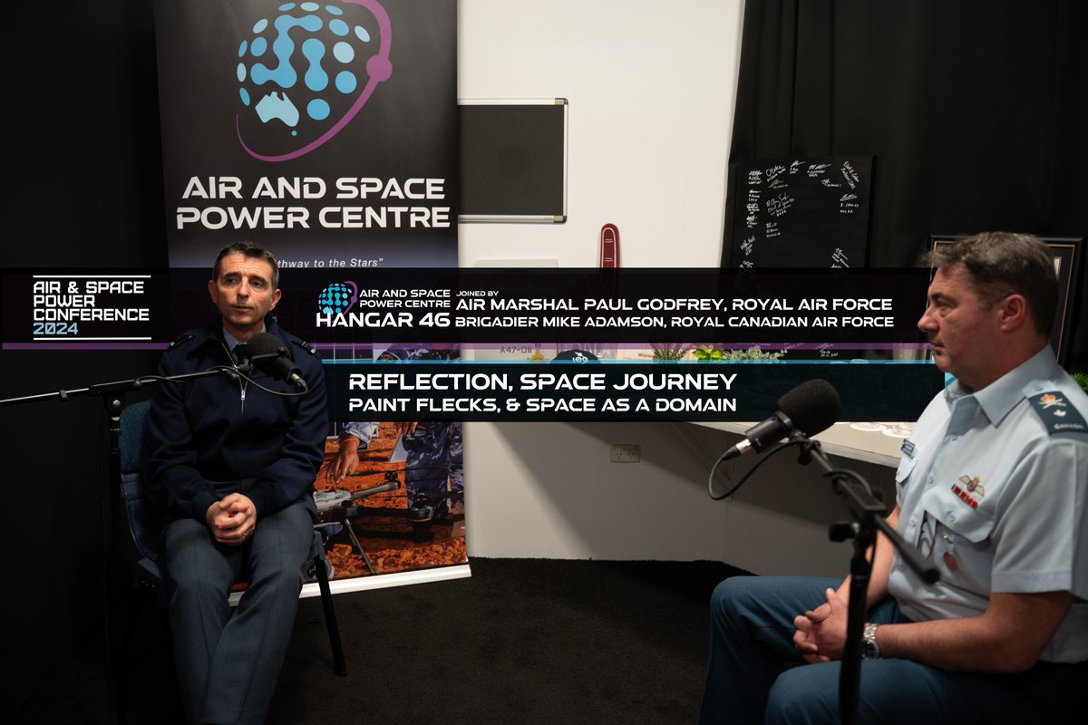 ASPC_Australia's tweet photo. π¨ NEW EPISODE π¨
Hangar 46 at #ASPCon24: Air Marshal Paul Godfrey and Brigadier-General G. Michael Adamson
Join us as we take the hangar to the NCCC for the ASPCon24 and chat to AIRMSHL Paul Godfrey and BGen Mike Adamson.
π§ Listen here: https://t.co/7aRL7VZ4Qq
#Hangar46 https://t.co/vjhcoZub6J