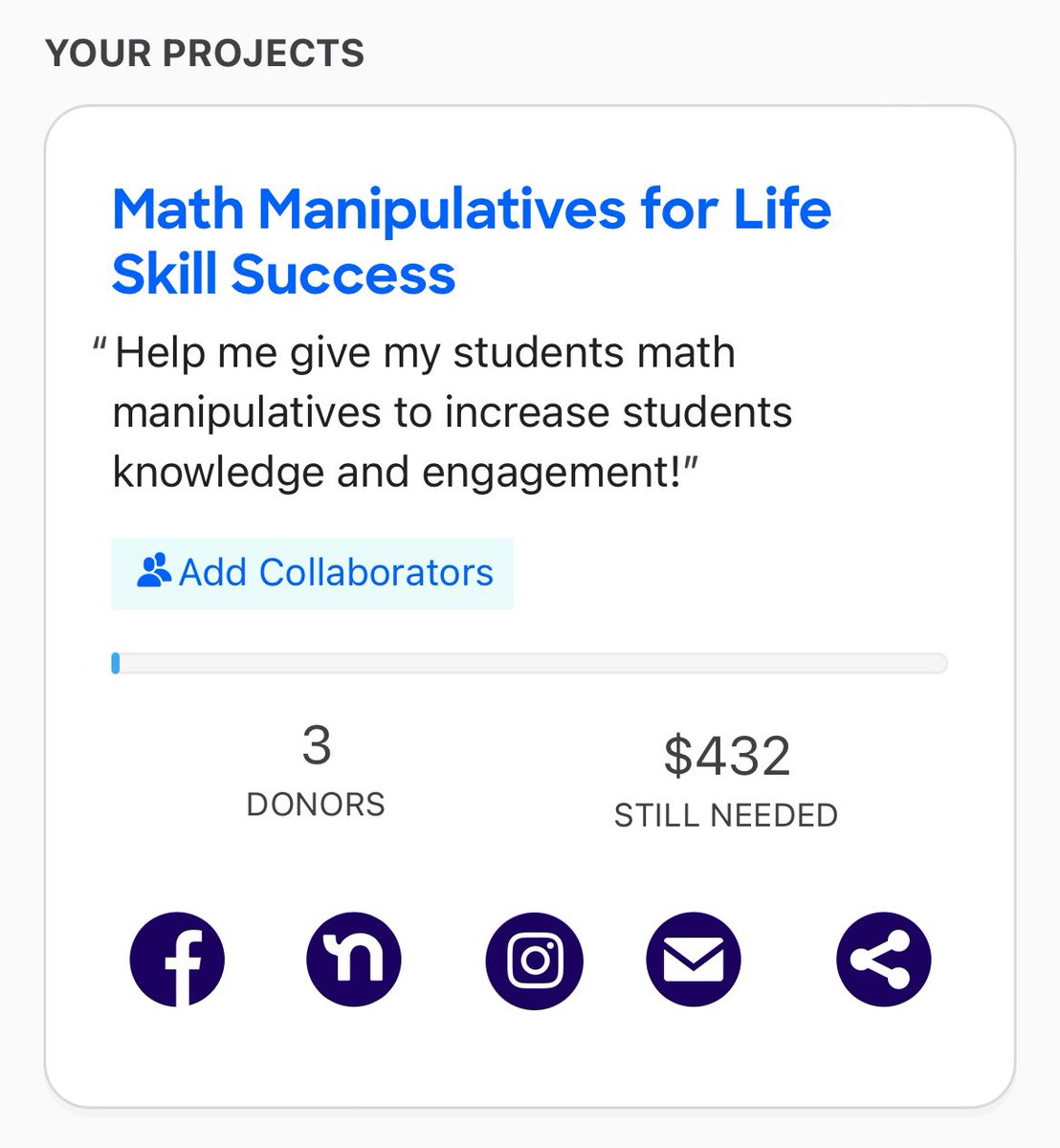 Please #Repost Expires August 22 Give our life skills classroom the gift of #math manipulatives thru #donorschoose. $436 to fund. #teachers #teacher #clearthelist #teachertwitter #share #ClearTheLists2024 #clearthelist24 #specialeducation <a href="/ClearTheList2/">ClearTheList – Helping Teachers Clear Their Lists</a> 
secure.donorschoose.org/project/math-m…
