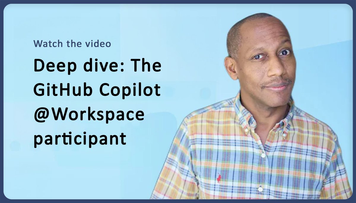 Get to know GitHub Copilot's new WORKSPACE participant—as well as its TERMINAL and VSCODE participants. Watch some demos and find out how participants enable more relevant and faster suggestions and responses to questions: msft.it/6016l1M6A #GitHub #Copilot #VSCode