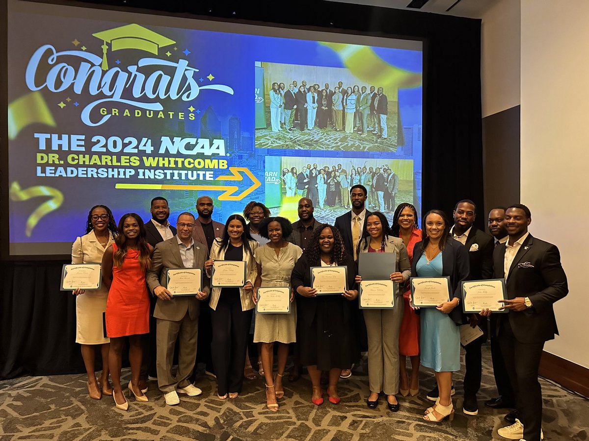 Congratulations to the class of 2024 graduates of the Dr. Charles Whitcomb Leadership Institute! 🥳

#NCAALearnLead