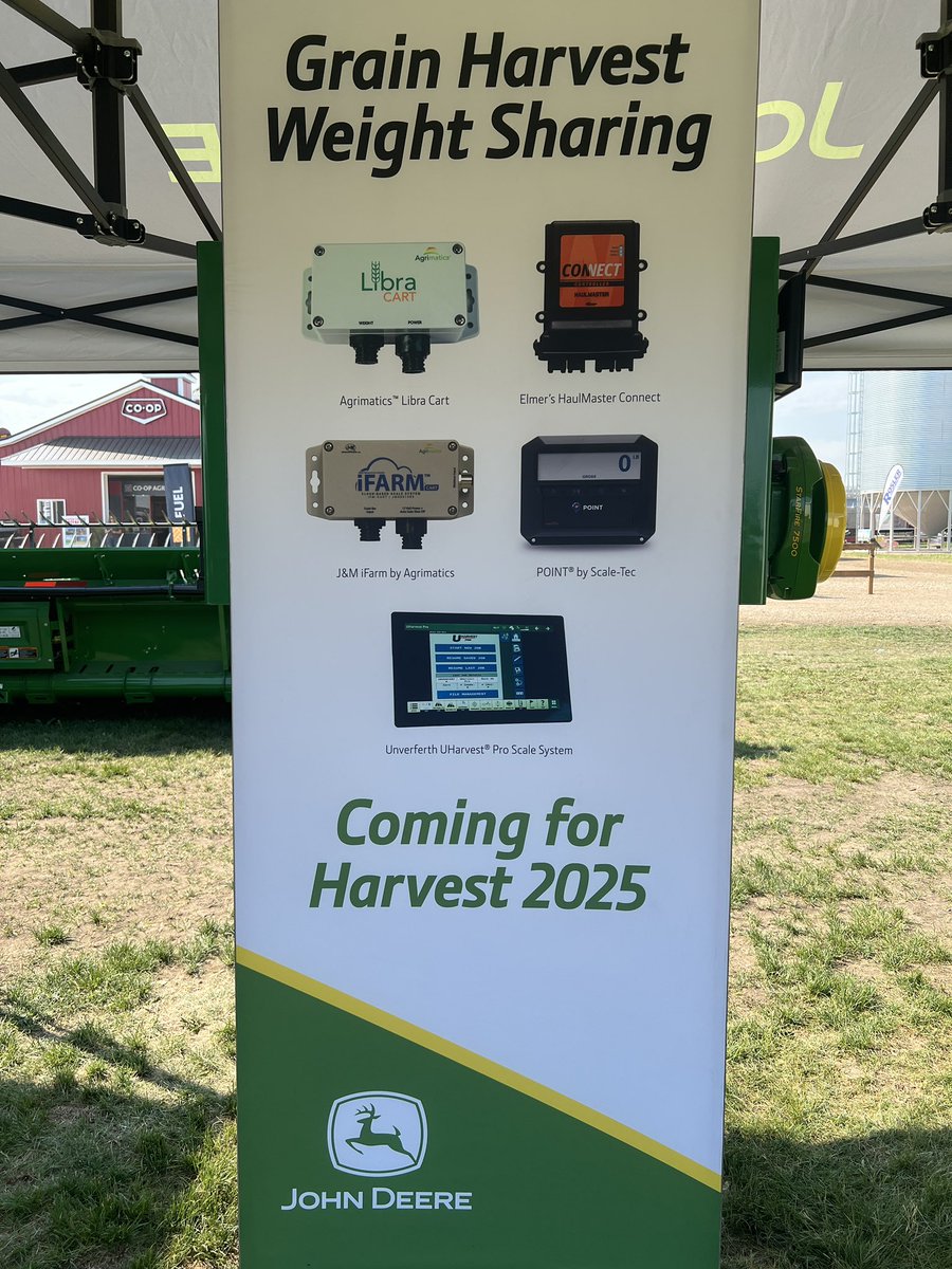 Excited for Grain Harvest Weight Sharing in 2025! 
<a href="/JohnDeere/">John Deere USA</a> <a href="/elmersmfg/">Elmer's MFG</a> <a href="/Agrimatics/">Agrimatics</a> <a href="/RavenIndustries/">Raven Industries</a> <a href="/JMManufacturing/">J&M Manufacturing</a> <a href="/ennsbros/">Enns Brothers</a>