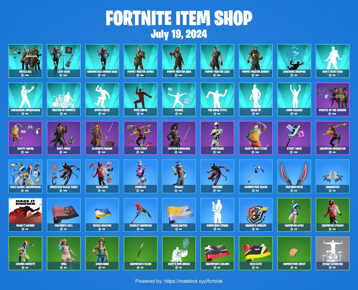 NiteNewsFN's tweet photo. 🔸Today's Daily #Fortnite Item Shop!

Follow "https://t.co/aUG6URzpx4" on Instagram!🧡 https://t.co/PYdFZXI7Av
