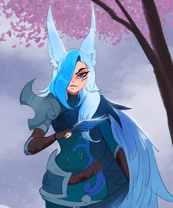 My part of AT with @/ribelle_ravenSGG Xayah 