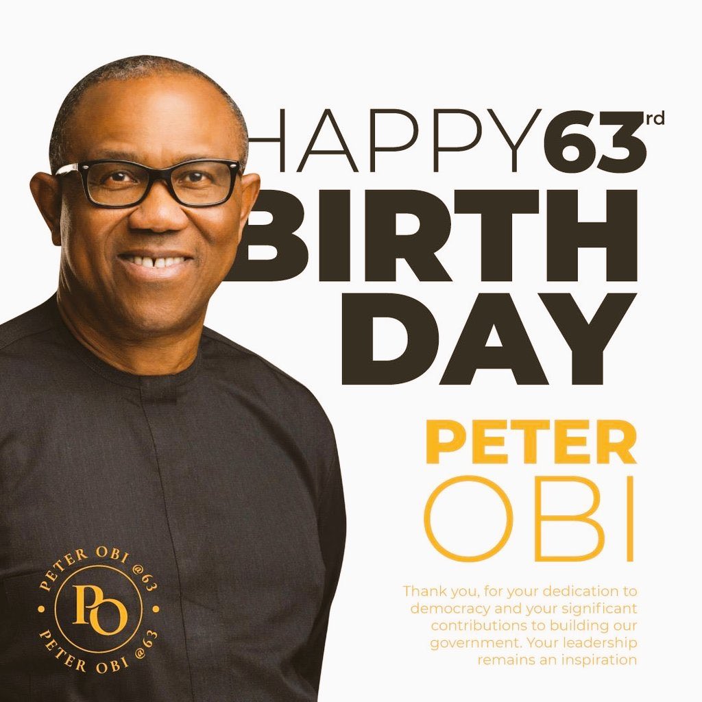 BolanleA4's tweet image. Dear @PeterObi , As you enter into the 63rd year of your life, I join millions of Nigerians at home and abroad, wishing you a happy birthday.

Sir, you are a remarkable man who understands what it means to serve the people. I am in awe of the man you are. 

I thank God  for your…