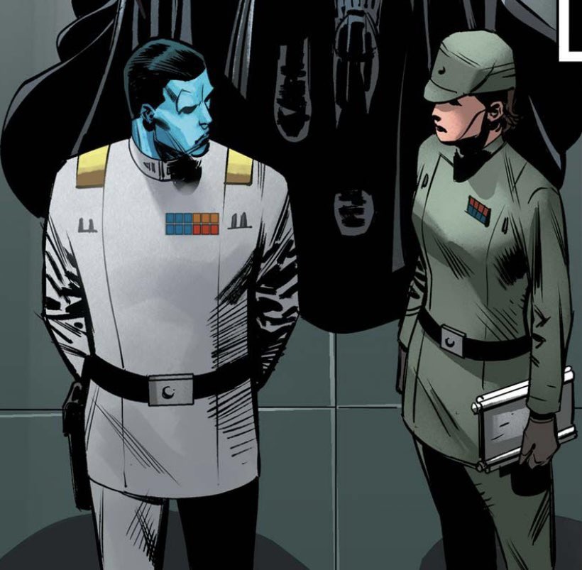 dailythrawn's tweet photo. Thrawn and Faro in Thrawn: Treason (2019) and in Thrawn: Alliances #1 (2024) https://t.co/HAzzJXwfI5