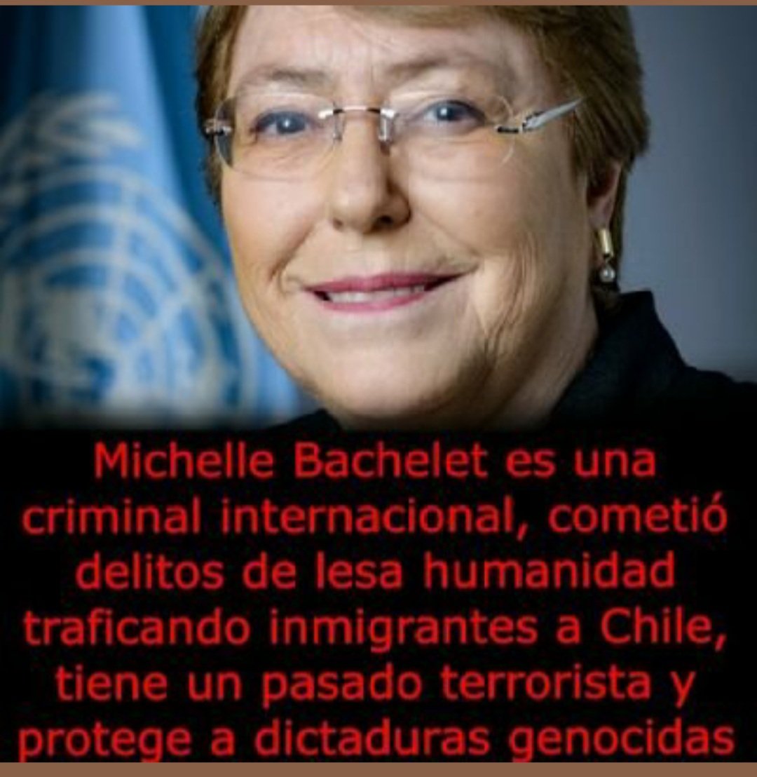 Danky73's tweet photo. 🔻Esta vieja miserable Michelle Bachelet alias comandante Claudia es la culpable de tanta mierda ilegal en Chile. 
#CárcelParaBachelet 
#venezolanos negros 
Franklin Recoleta https://t.co/JlMDiV8vRR