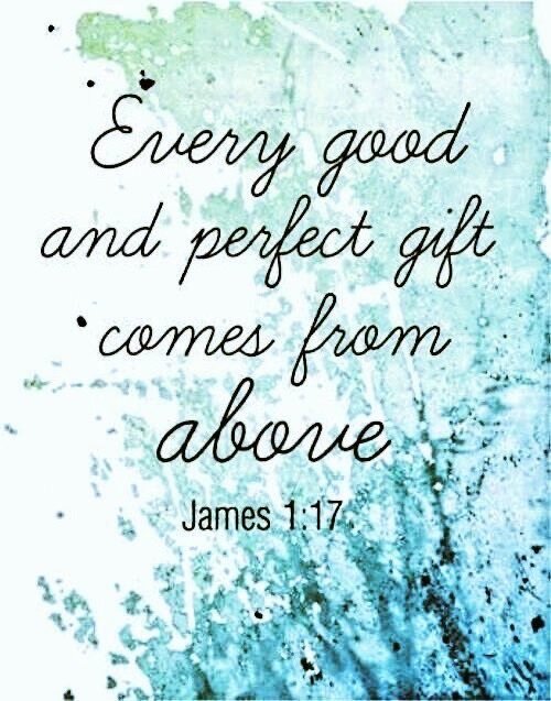 dannybo61749918's tweet image. Every good
and perfect gift
from above.
Ref. (James 1:17)