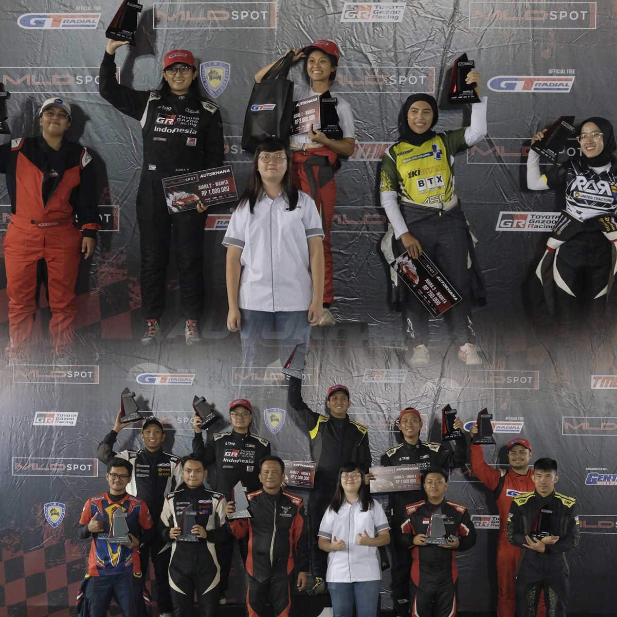 Dapurpacu_id's tweet photo. TOYOTA GAZOO Racing Indonesia (TGRI) berhasil menjaga performance All-New Agya GR Sport dengan meraih podium di ajang MLDSPOT Autokhana Kejurnas Slalom 2024 Seri ke-2 di Mal Pelayanan Publik (MPP) Sidoarjo.
#toyotagazoo #tgri #Indonesian https://t.co/QvgbRdTbe3