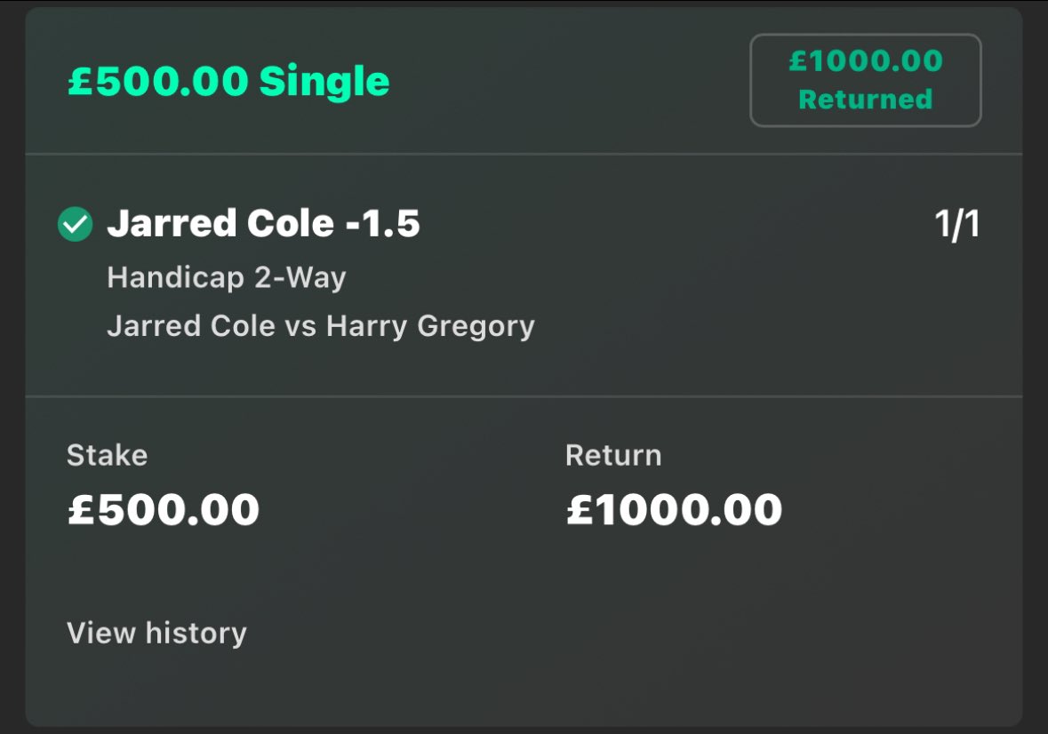 EFH_official1's tweet photo. Plenty of profit made on the darts today💸💰 

17.3% profit was made today which included a 7/1 winner. 

Only £20 for the month with over 100 happy members🎯

Giveaway in the discord tomorrow.⭐️

#darts #bettingadvice #bettingsports https://t.co/pi1FHVrJRK