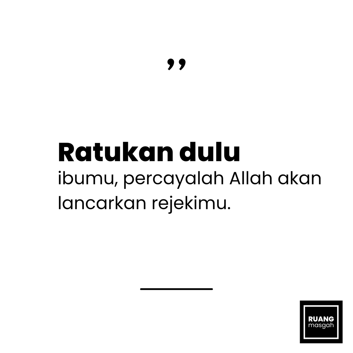 masgah_'s tweet photo. Ratukan dulu ibumu https://t.co/g6rp80QOOO