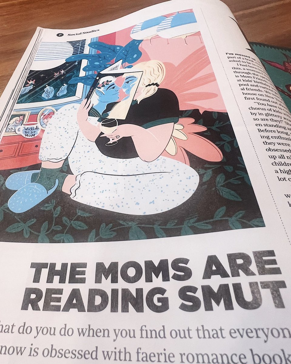 THE MOMS ARE READING (faerie) SMUT.  New illustration for Philadelphia Magazine :)

instagram.com/p/C-KhVwlOJ4w/…