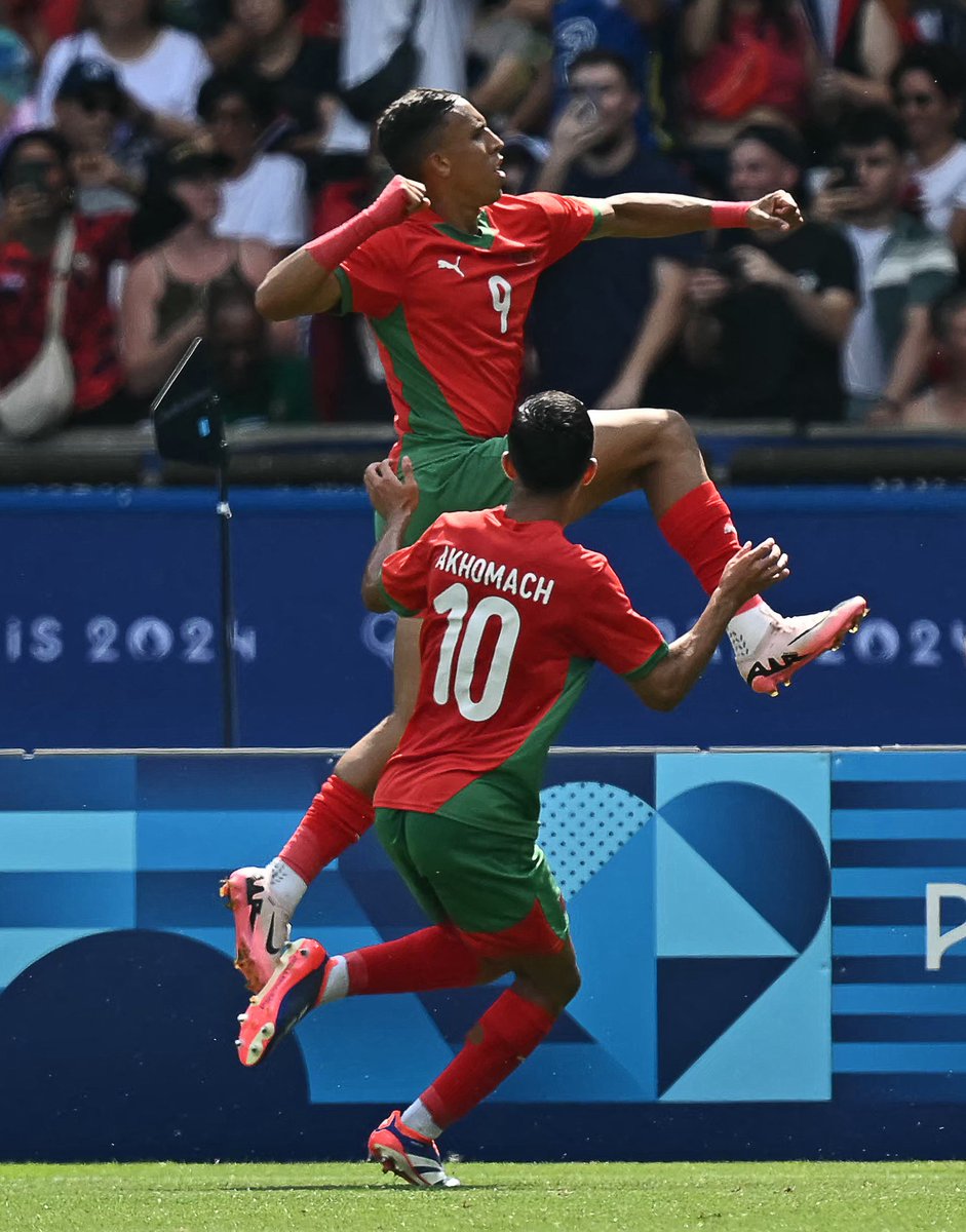 FIFAWorldCup's tweet photo. Morocco are flying! 🙌🇲🇦

#Paris2024 https://t.co/fkIIGQVGKI