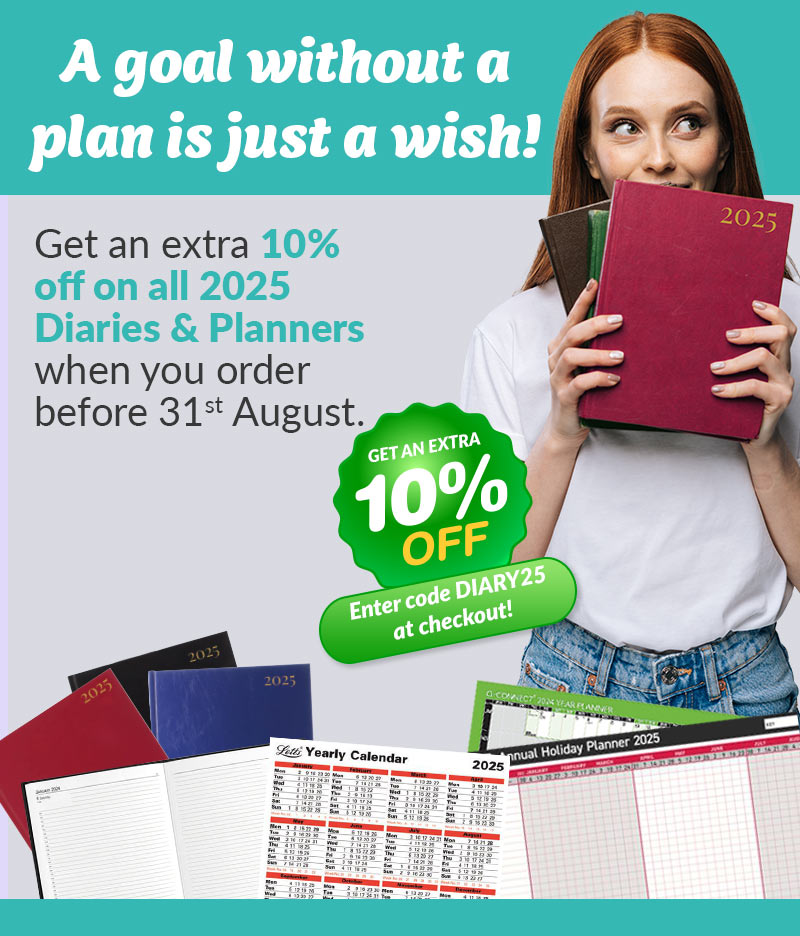 2025 Diaries &amp; Planners are now in stock!

Get yours during the month of August and receive an extra 10% off!!

tinyurl.com/5ebjkvuw