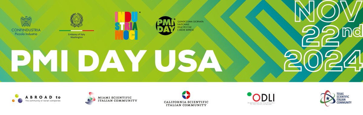 Miami Scientific Italian Community (@miami_sic) on Twitter photo 🇮🇹 in 🇺🇸
#PMIDAY is back. Italy's largest event in the U.S. for students, teachers, and families. The event, organized by <a href="/PIConfindustria/">Piccola Industria Confindustria</a> in the United States in synergy with the <a href="/ItalyinUS/">Italy in US</a>, #AbroadTo, <a href="/CaliforniaSIC/">California Scientific Italian Community</a>, <a href="/miami_sic/">Miami Scientific Italian Community</a>, #ODLI, <a href="/TexasSIC/">Texas Scientific Italian Community</a>.
👉 miamisic.org/pmi-day-2024-t… 🇮🇹 in 🇺🇸
#PMIDAY is back. Italy's largest event in the U.S. for students, teachers, and families. The event, organized by <a href="/PIConfindustria/">Piccola Industria Confindustria</a> in the United States in synergy with the <a href="/ItalyinUS/">Italy in US</a>, #AbroadTo, <a href="/CaliforniaSIC/">California Scientific Italian Community</a>, <a href="/miami_sic/">Miami Scientific Italian Community</a>, #ODLI, <a href="/TexasSIC/">Texas Scientific Italian Community</a>.
👉 miamisic.org/pmi-day-2024-t…