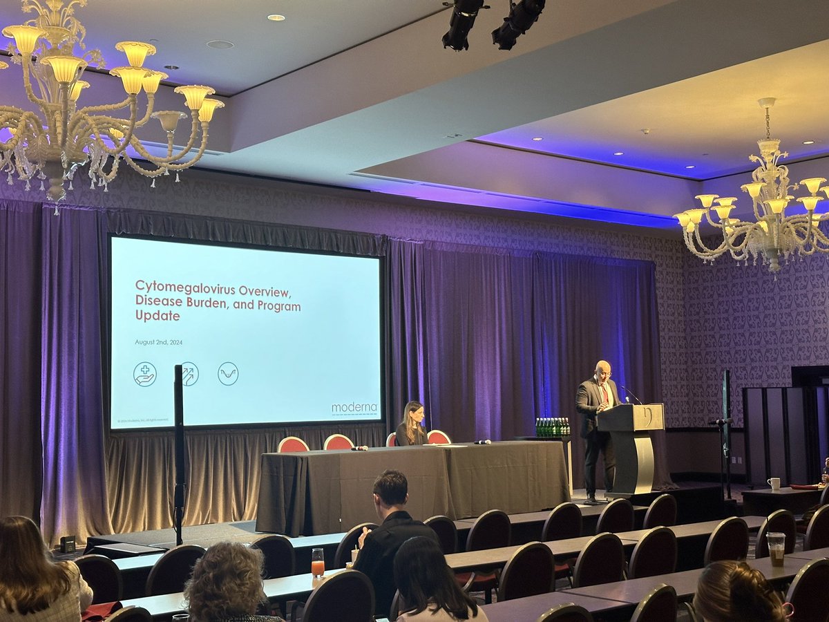 Join our breakfast symposium this morning on Cytomegalovirus Overview, Disease Burden, and Program Update! #IDSOG24