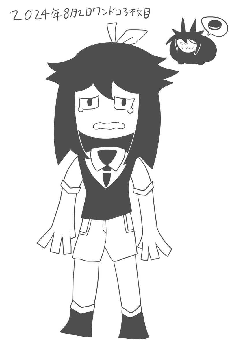 aoihat100's tweet image. ワンドロ3枚目 #ワンドロ #BasicsinBehavior