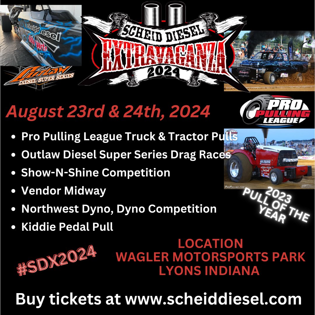 3 weeks from today! scheiddiesel.com for more info