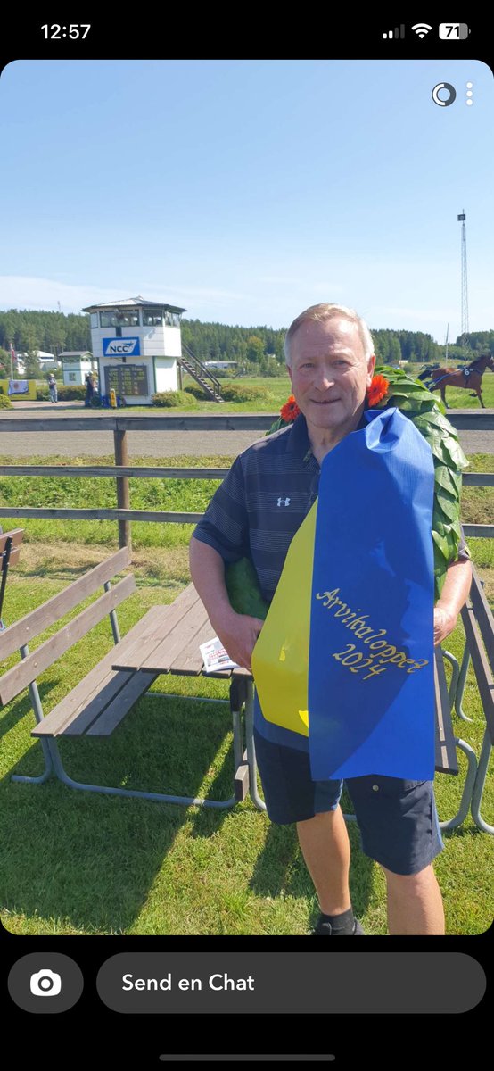 Stigbraenden's tweet photo. @ErlendSmygen kusker mesterlig og styrer Tor inn til seier i Arvika. Fatter fikk 75-årsgaven sin på forskudd 🥳👌 https://t.co/uWG3hCKaDa