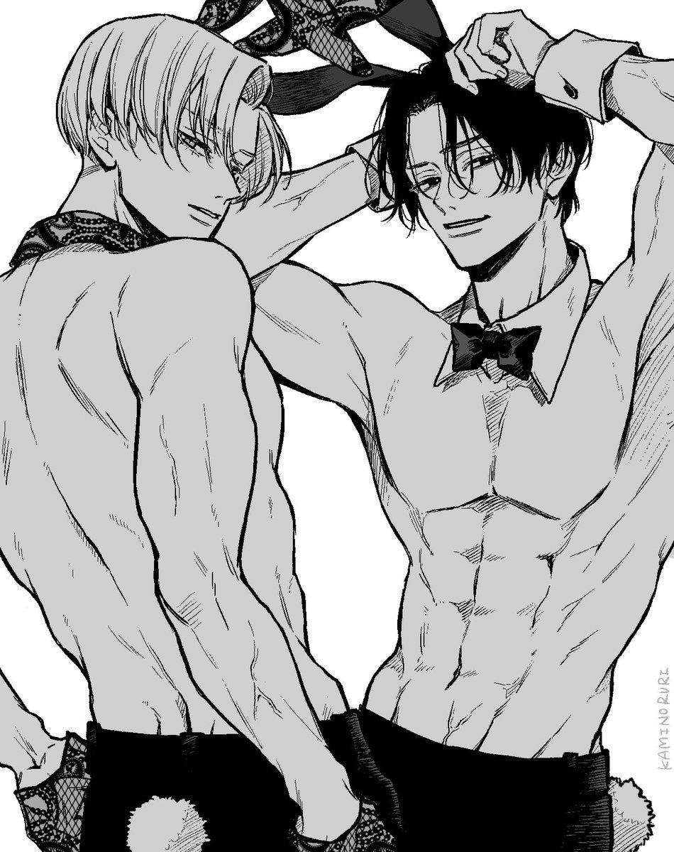 35度超えたのでマッスルバニーです🐰

#棗センパイに迫られる日々
#バニーの日