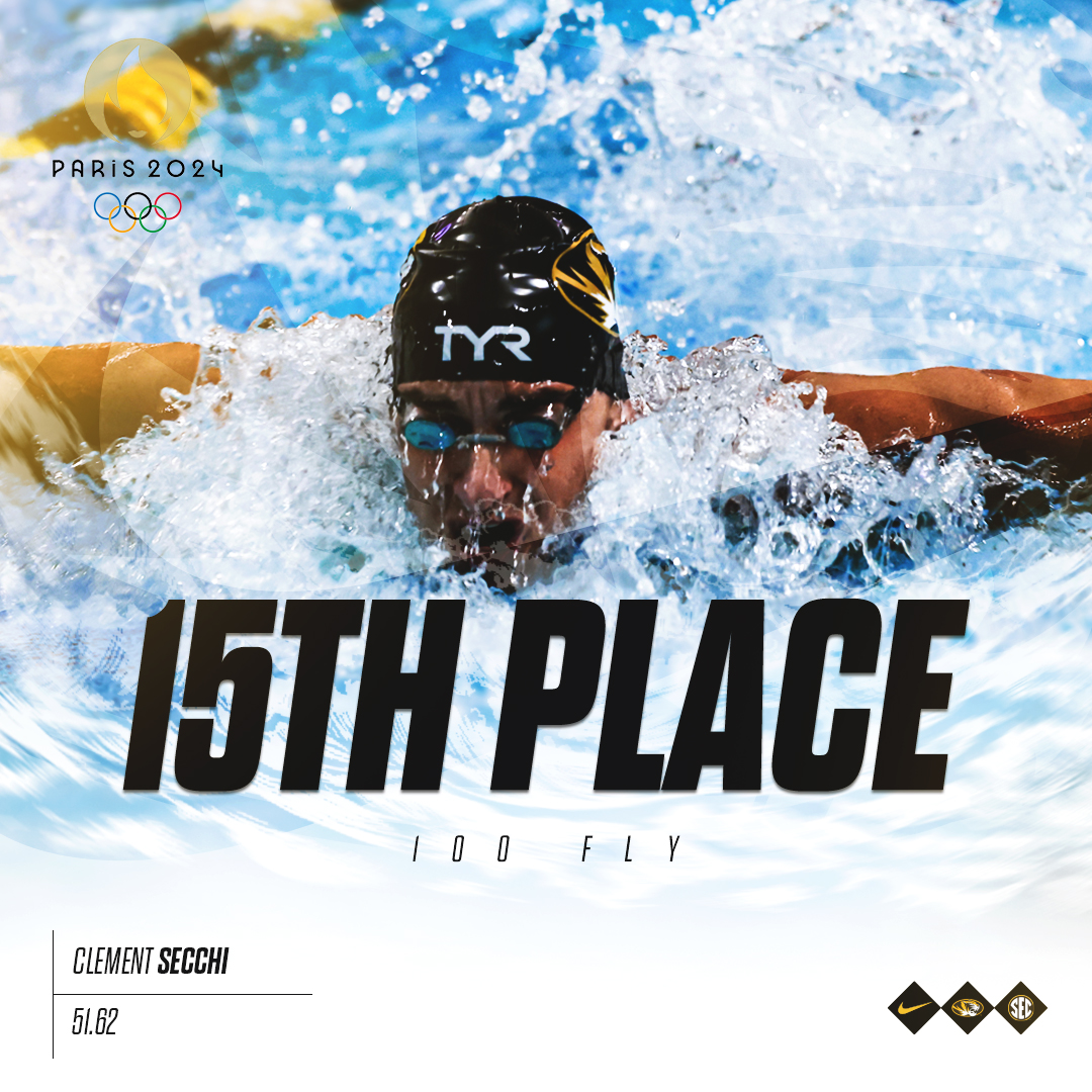 MizzouSwimDive's tweet photo. On to the semifinal! ππΉπ²πΊπ²π»π π¦π²π°π°π΅πΆ secures his spot in this afternoon's 100m Fly semifinal with a 15th place finish in the prelims!
#MIZ | π― | #Paris2024 https://t.co/kc6PzNgoxz
