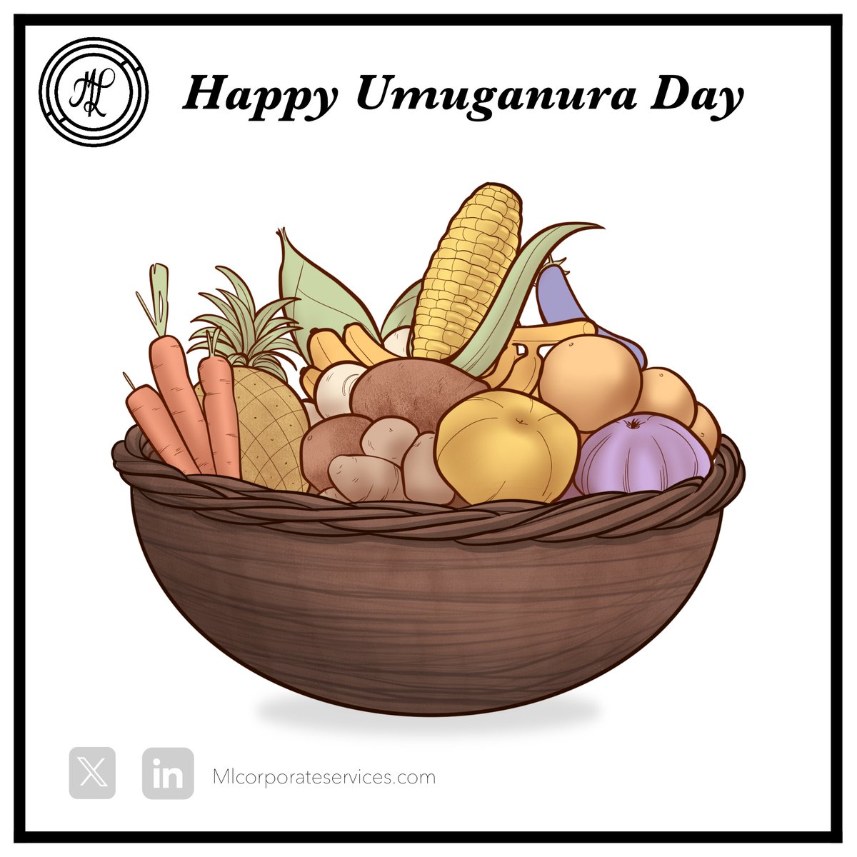 🌾 Happy Umuganura Day 🌾

Today, we honor Rwanda's National Harvest Day. This celebration highlights unity, collaboration, and gratitude. As we appreciate our harvest, we remember the strength in togetherness. 🌟

#UmuganuraDay #Rwanda #Sharing #Gratitude  #MLCorporateServices