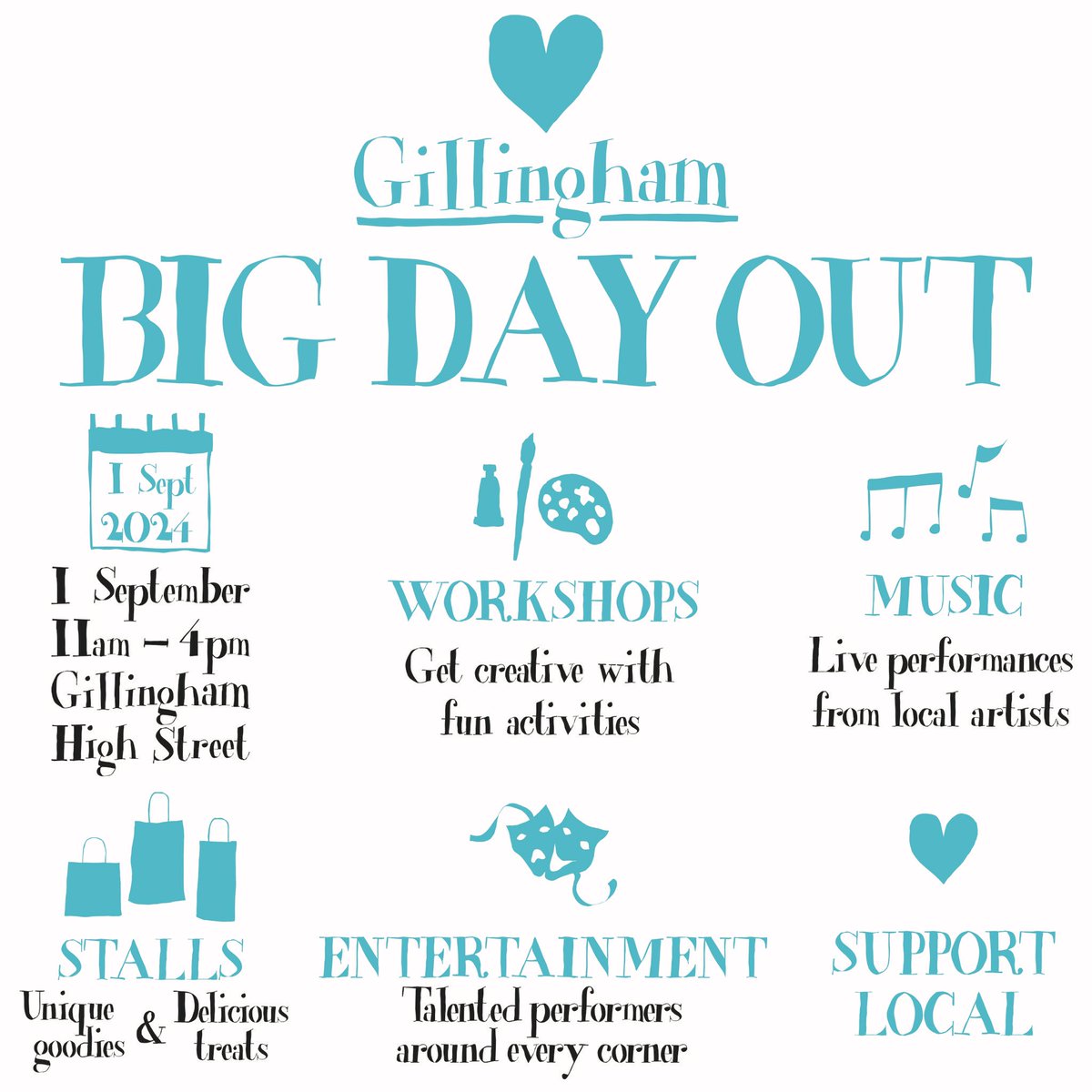 Less than a month to go until the new ‘Love Gillingham’ event

🖤Sunday 1st September 2024
🖤Gillingham Highstreet
🖤11-4pm

#designedbyesther #lovegillingham #medway #gillingham 
<a href="/medway_council/">Medway Council</a> <a href="/Business_Medway/">Business in Medway</a> <a href="/TheGillsFC/">Gillingham FC</a> <a href="/thestreetangel2/">The Gillingham street angels</a> <a href="/wearemedway/">WeAreMedway</a> <a href="/creativemedway/">Creative Medway</a>